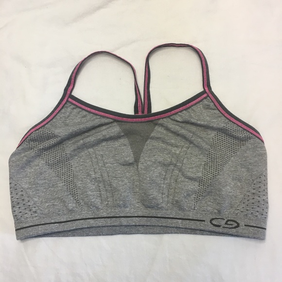 C9 by Champion Grey and Pink Sports Bra, Youth XL - Picture 1 of 5